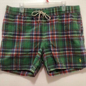 Polo RL Men's Swim Shorts Plaid Y2K Size Large L